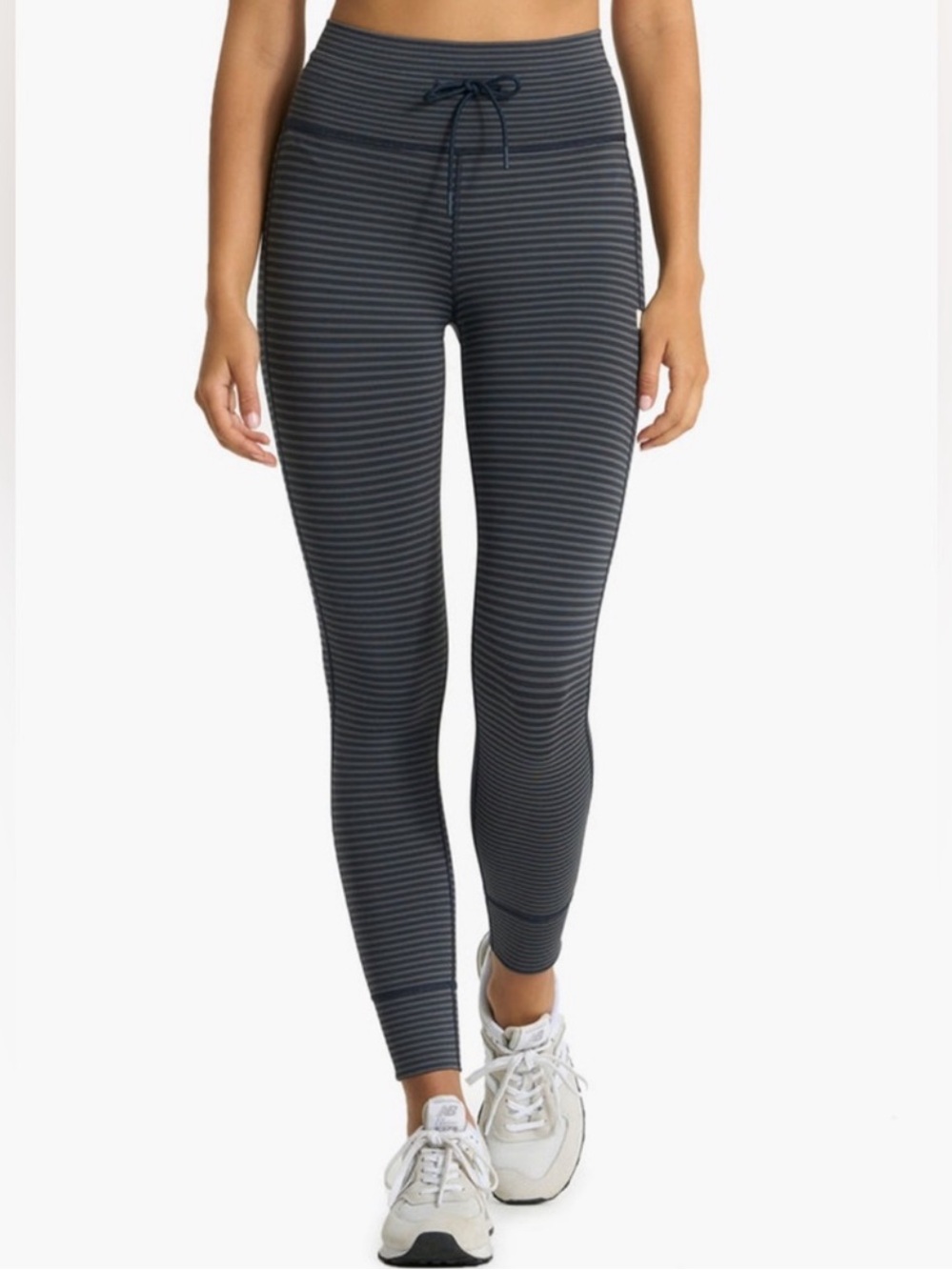 Vuori Stripe Daily Leggings VW4013 Black Gray